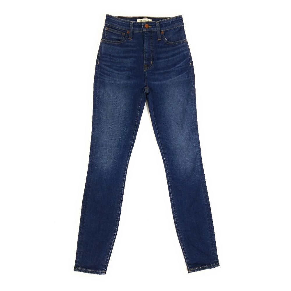 MADEWELL NWT Curvy High Rise Skinny Jeans Dark Wash Size 25 - Picture 2 of 6